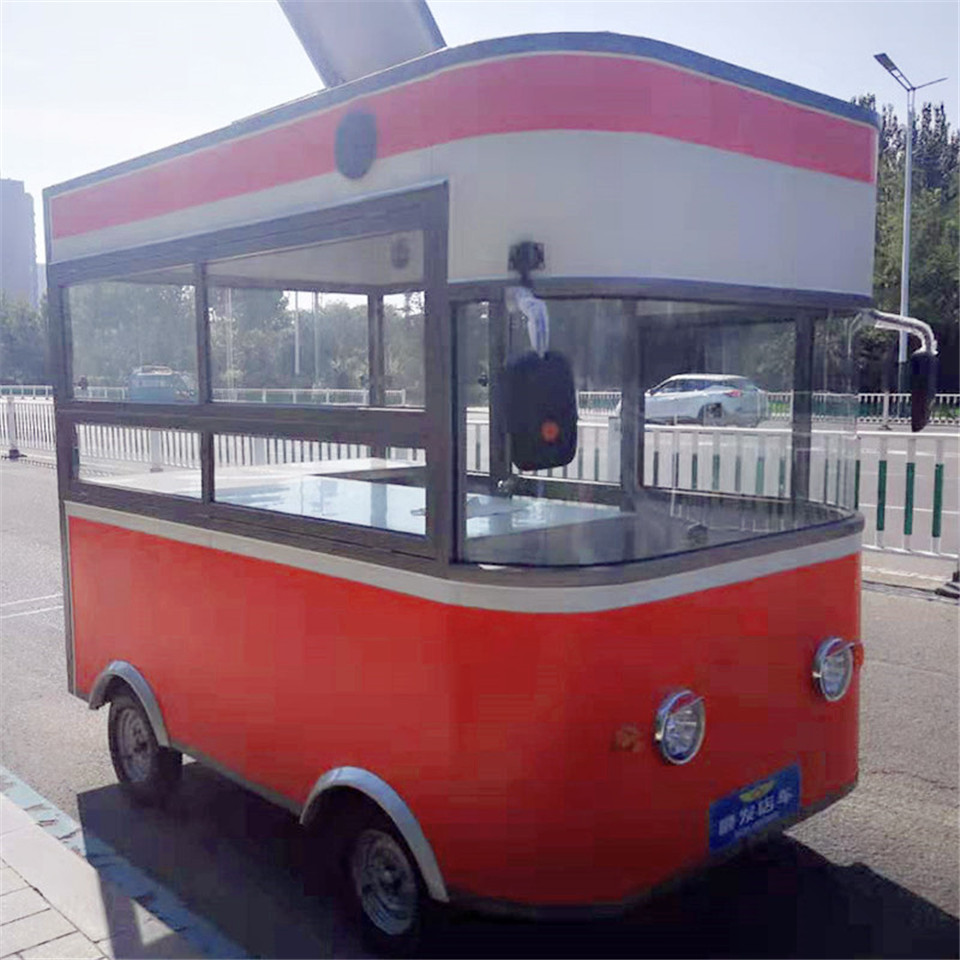 小吃车美食车 流动-电动餐车 山东顺发店车厂家 可定制