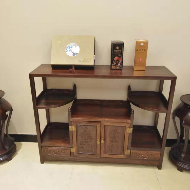 中山家具厂家 精品大红酸枝家具 红木餐柜批发