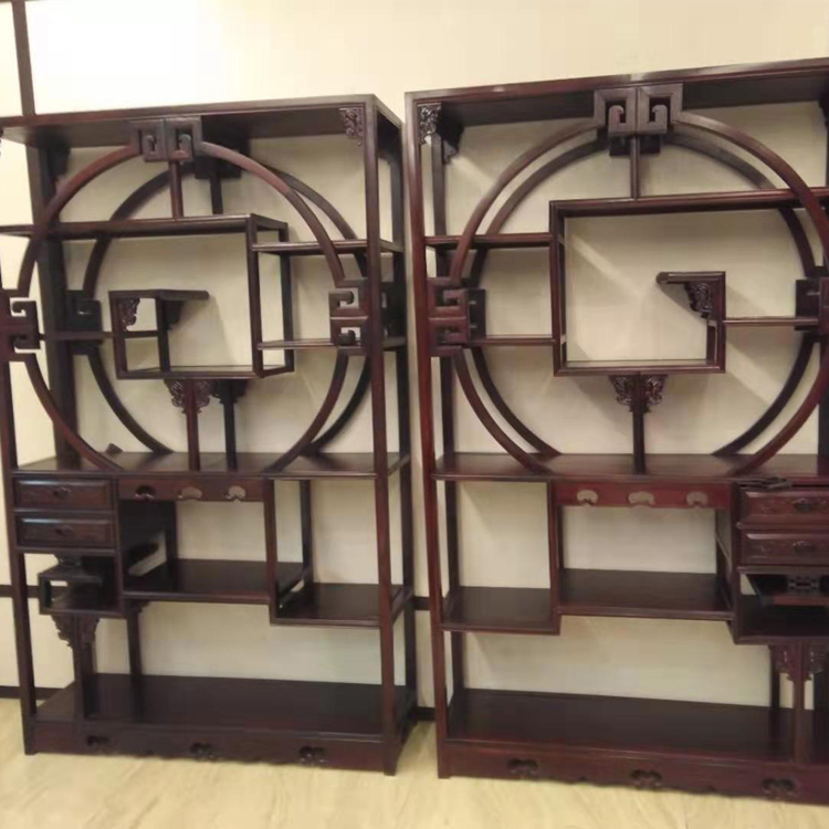 东非酸枝1.28博古架,高品质东非酸枝家具,专注红木家具厂家