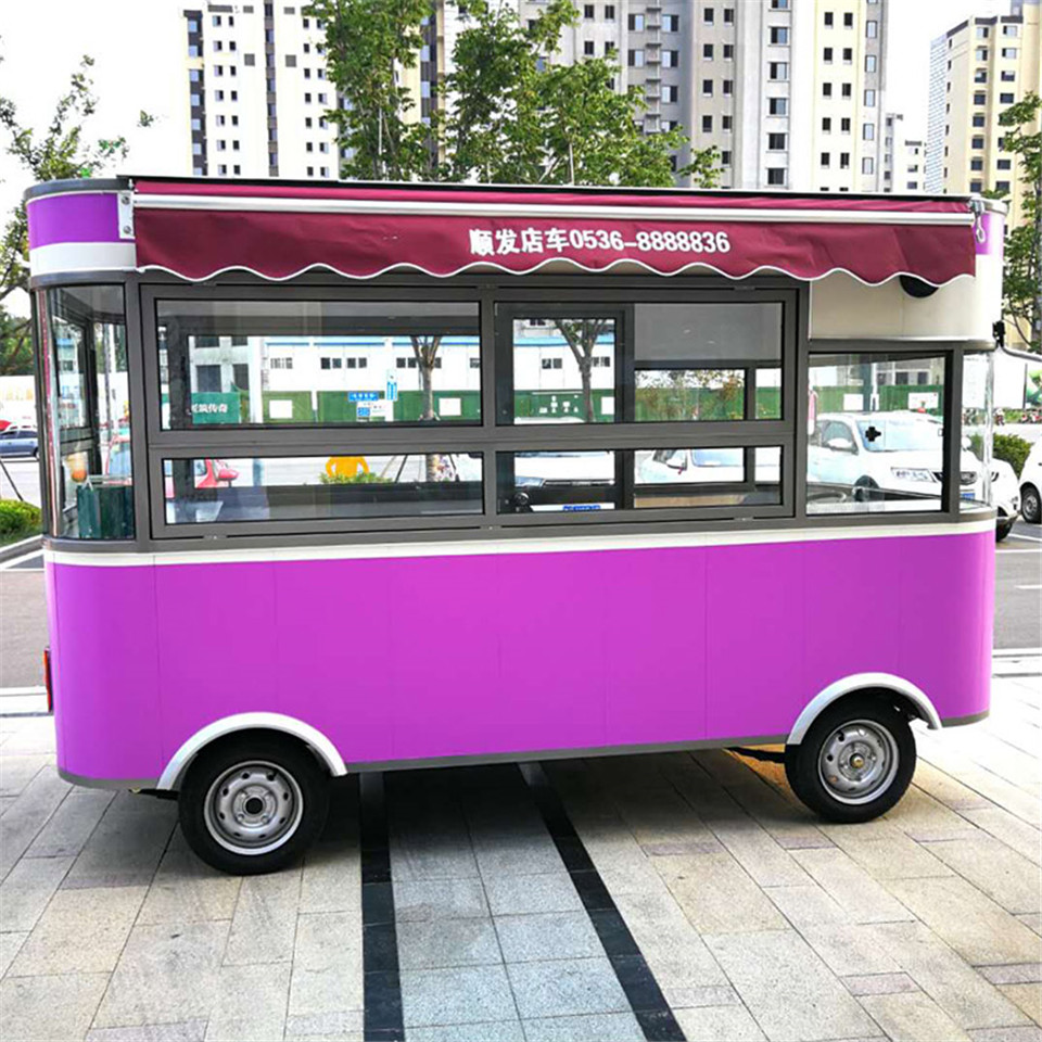 厂家出售移动美食车多功能餐车 小吃车 挣钱小帮手—顺发店车