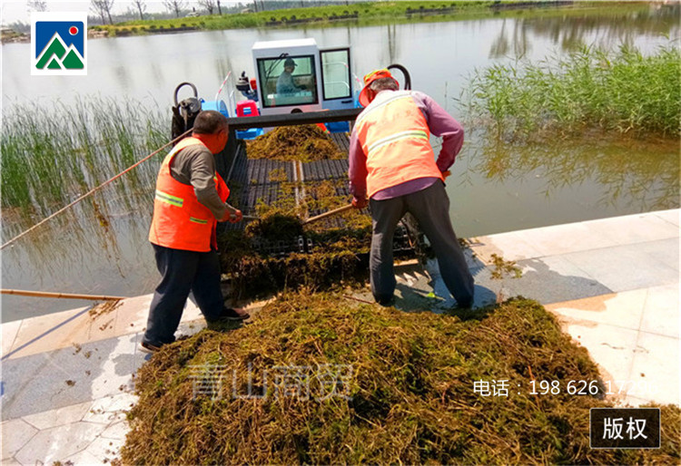 液压驱动割草船 建鼎保洁船 水库专用保洁船