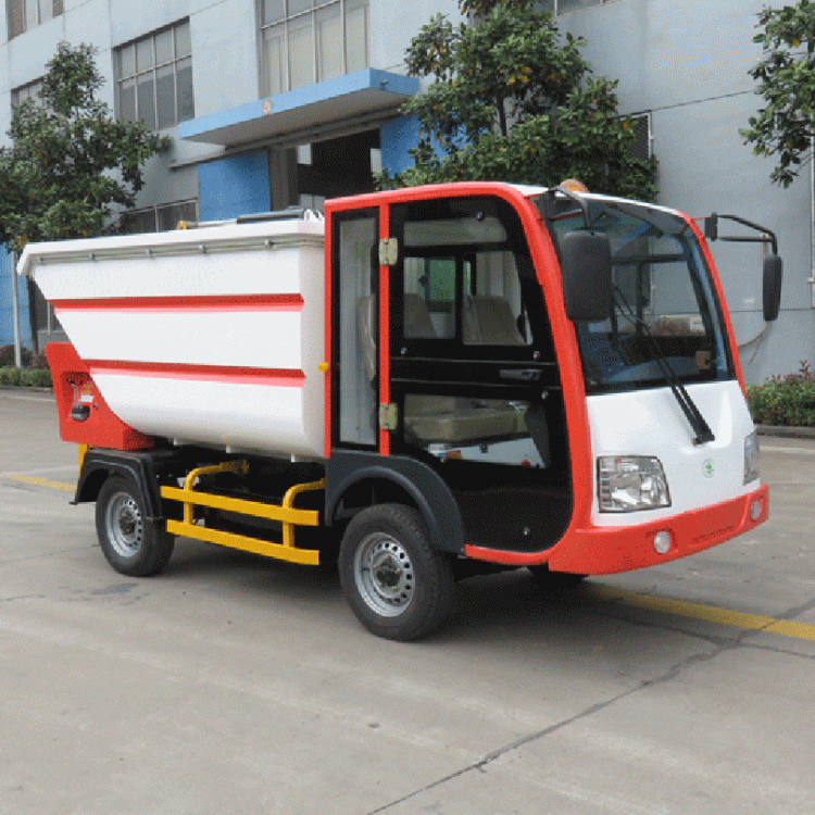 电动环卫垃圾车 电动四轮后装式吊桶车 电动垃圾清运车