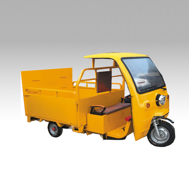 垃圾分类电动三轮清运车_HB-09新款四桶垃圾分类车（可定制六桶）