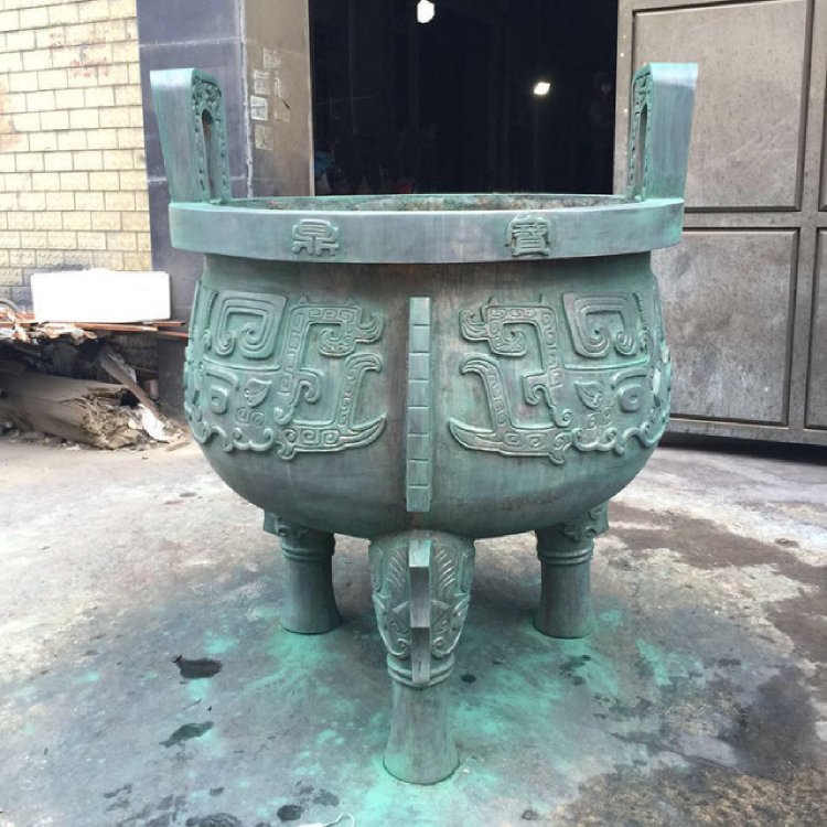 定制圆型平口香炉 寺庙专用香炉 宗教法器公墓香炉
