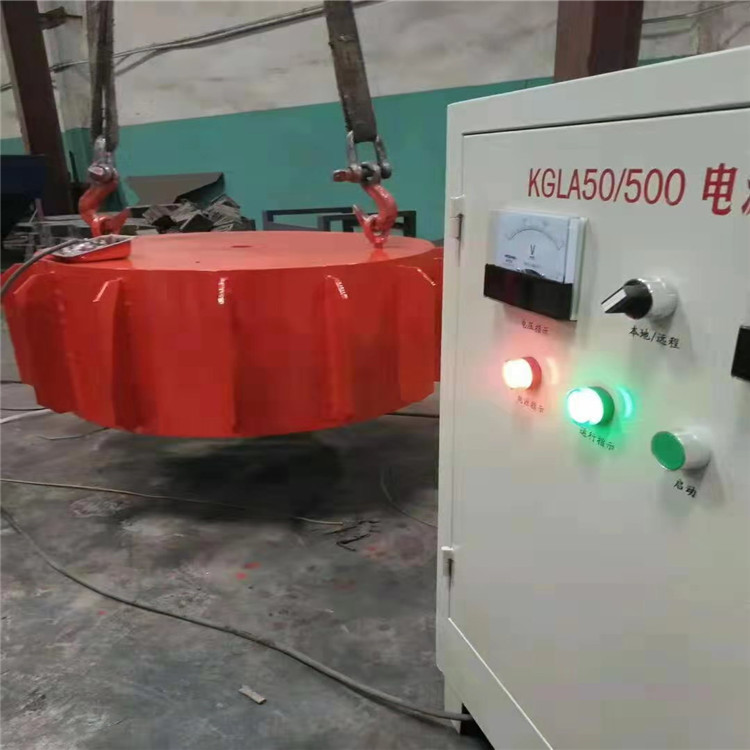 厂家直销手动电磁除铁器_悬挂式电磁除铁器_RCDB盘式除铁器