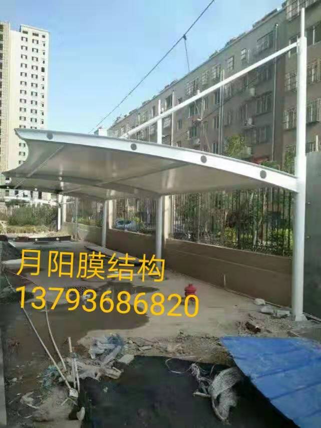 厂家直销膜结构车棚--户外膜结构停车棚_汽车挡雨遮阳停车棚_小区商场电动车自行车停车棚
