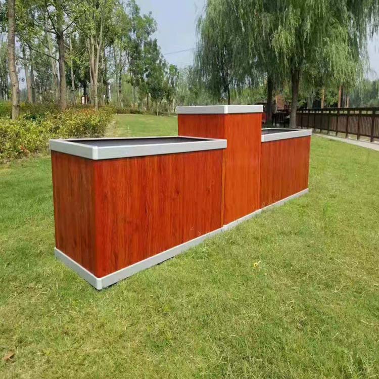 铝合金花箱 厂家直销 庭院公园花箱 市政园林花箱 防腐防生锈铝合金花箱