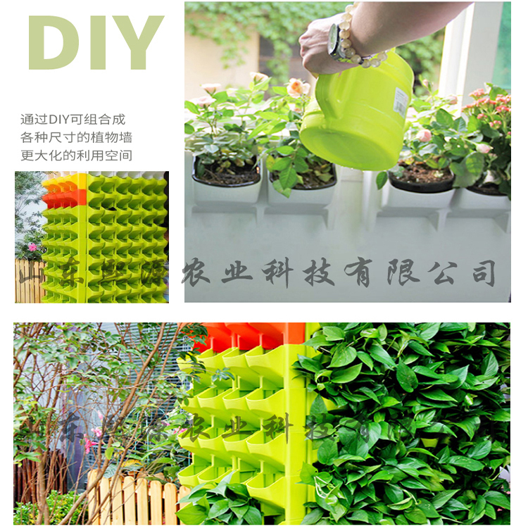 塑料墙体种植 生态隔断墙 绿化种植墙  无土栽培工程 营养液水培