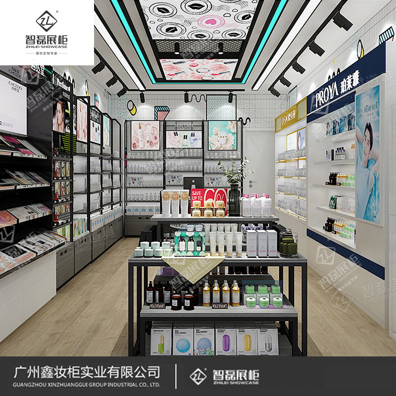 化妆品展示柜定制厂家_美妆产品展柜厂家_化妆品展柜哪家好