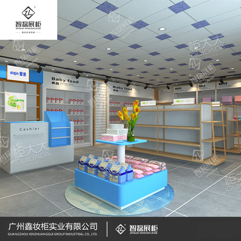 商场展柜生产厂家_婴童展示柜生产厂家_童装定制展柜