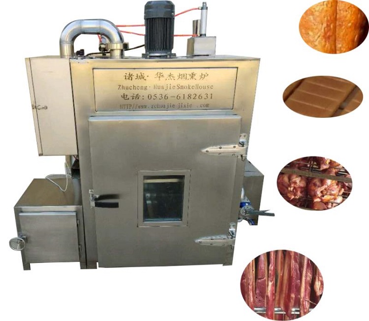 100型豆干烟熏炉    诸城华杰烟熏炉厂家   湖南烟熏豆腐干机器