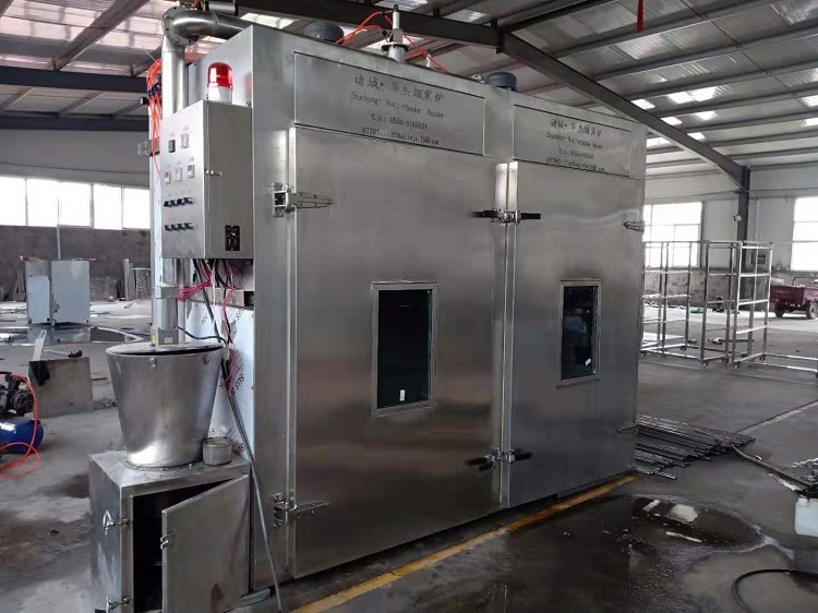 多功能双门双车烟熏炉   500型大型烟熏炉   大型腊肉烟熏炉