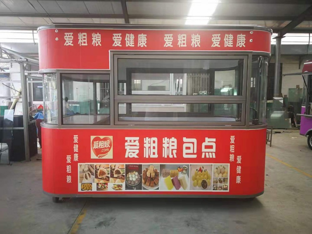 顺发店车 早餐车 厂家直销电动餐车 四轮餐车 美食车 卤肉车 熟食车