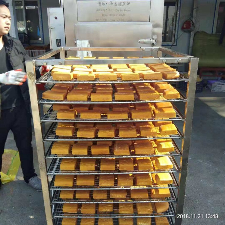 供应四川豆干烟熏机  全自动豆干烟熏炉  外置发烟豆干烟熏炉  烟熏炉厂家