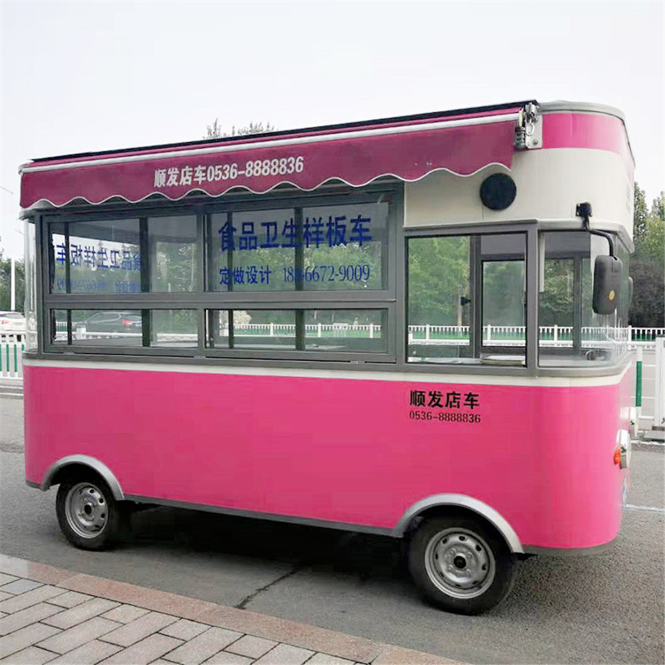顺发店车 品牌多功能移动小吃车 油炸麻辣烫流动展示车 定制