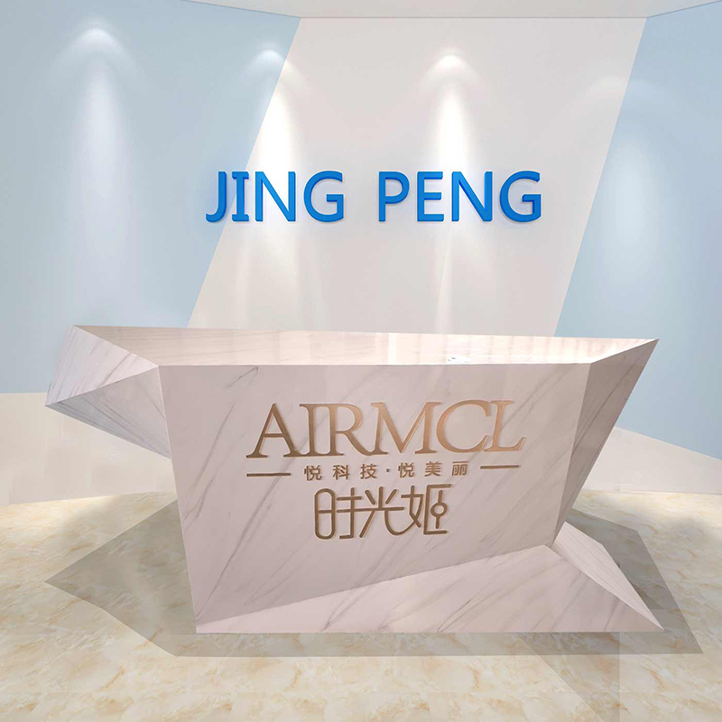 【精澎】创意烤漆办公接待台现代简约公司前台时尚服务台仿大理石收银台