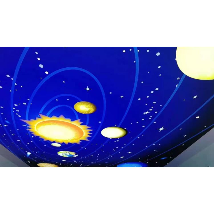 星空透光膜 天花白色透光膜喷绘软膜 天花吊顶室内宙宇星空软膜天花