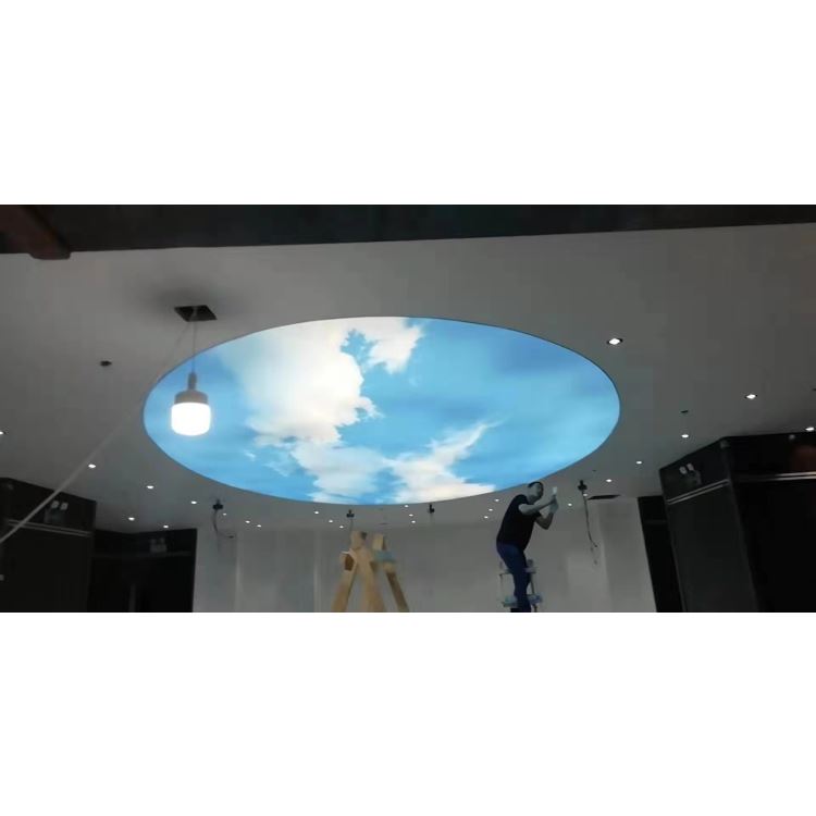 星空透光膜 UV软膜天花星空吊顶柔性边框发光白色灯膜