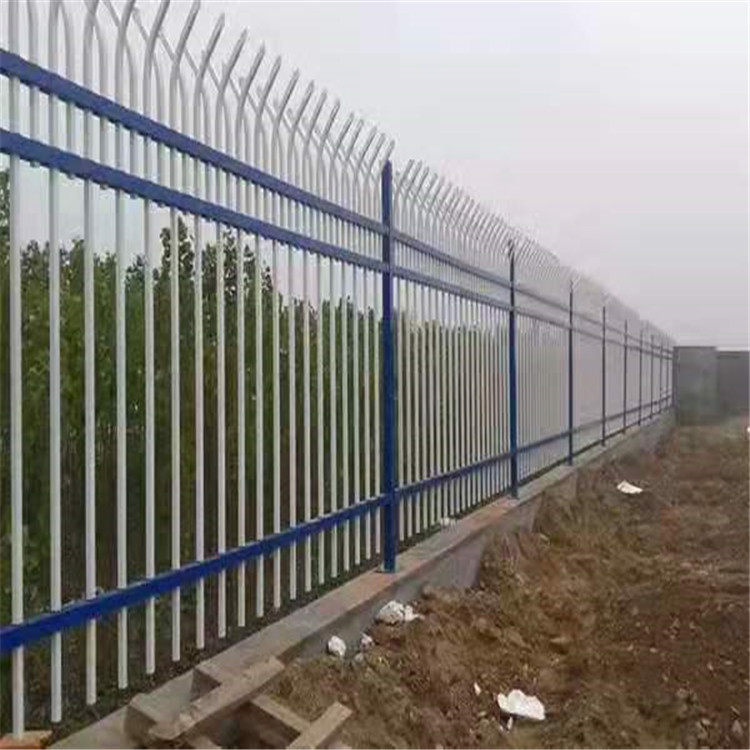 供应别墅庭院防护围墙护栏_批发小区锌钢护栏_学校厂区锌钢围栏