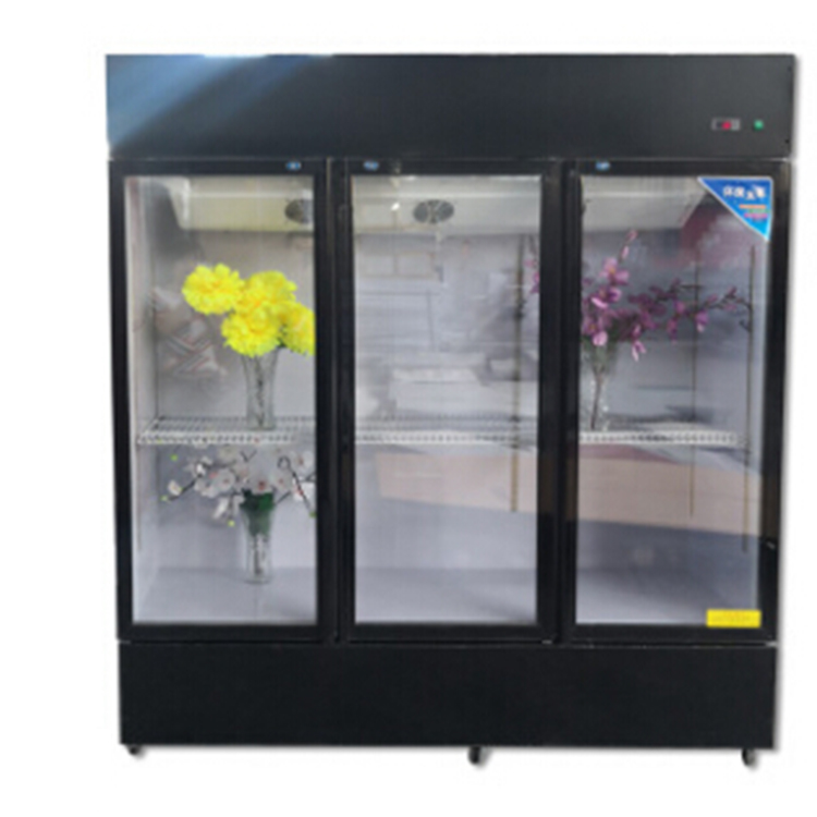 透明鲜花展示柜 玻璃门鲜花冷藏柜 定制鲜花柜