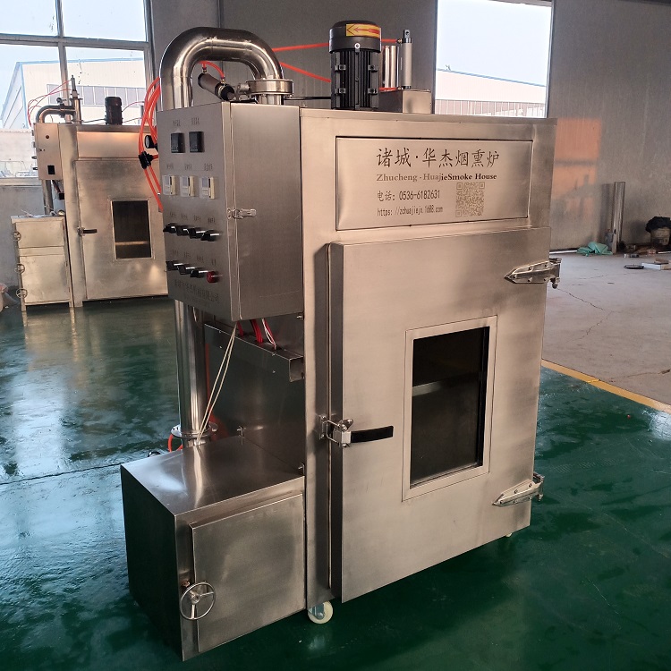 诸城华杰机械专业制作豆干烟熏炉   外置发烟豆干机器  小型豆腐干烤箱