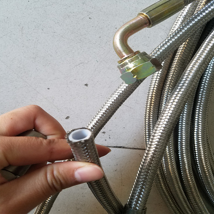 厂家生产铁氟龙总成 不锈钢304钢丝编织四氟管