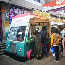 顺发店车 早餐车 美食车 四轮电动餐车 夜市专用车 快餐车