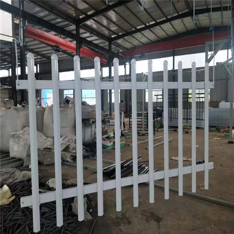 厂家批发锌钢围栏护栏_社区园林隔离喷塑锌钢围墙栅栏_热镀锌钢管