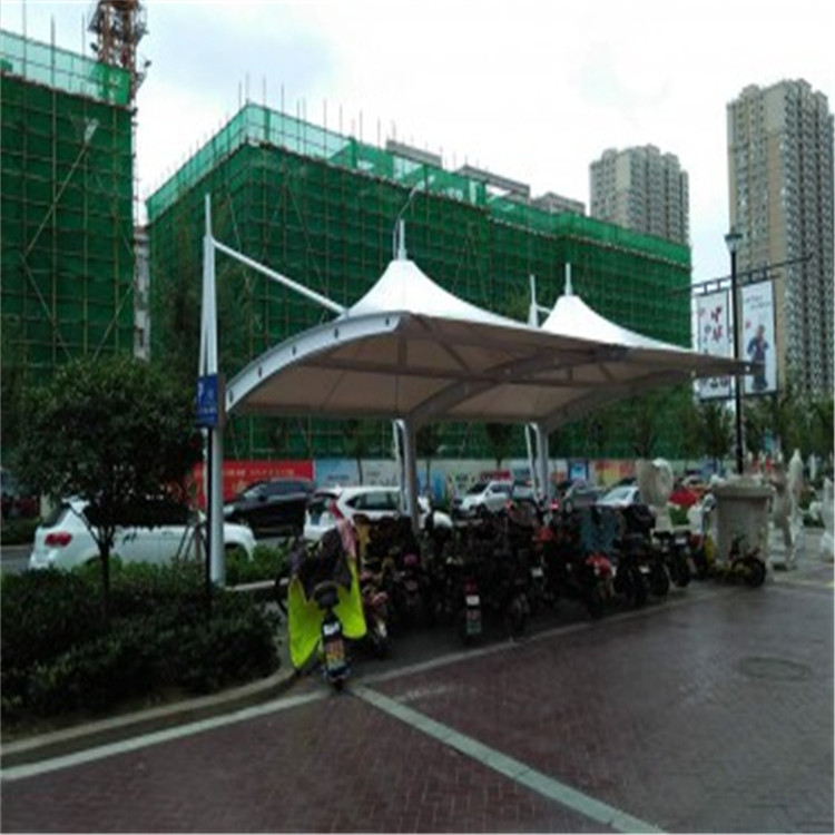 园林景观膜结构建筑-汽车遮阳棚-膜结构工程遮阳棚-车棚雨棚
