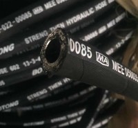 光面橡胶软管 高压高温油管 耐酸碱 黑色橡胶管 夹布夹线管