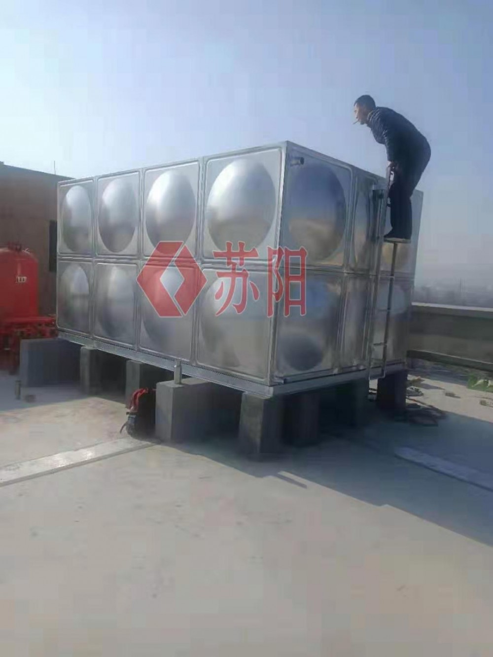 屋顶箱泵一体化消防水箱   不锈钢箱泵一体化水箱