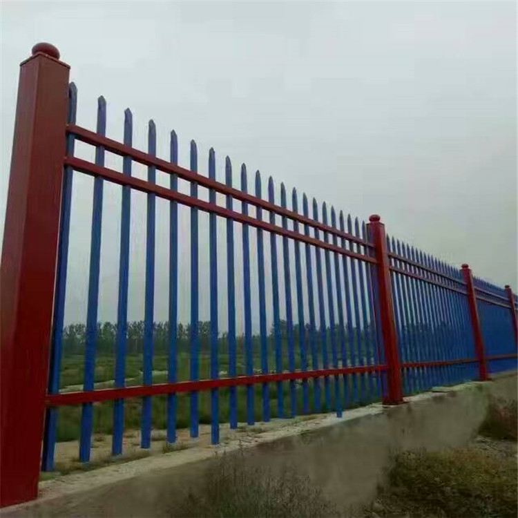 源头工厂小区喷塑锌钢护栏_户外隔离栏_铁艺护栏围栏