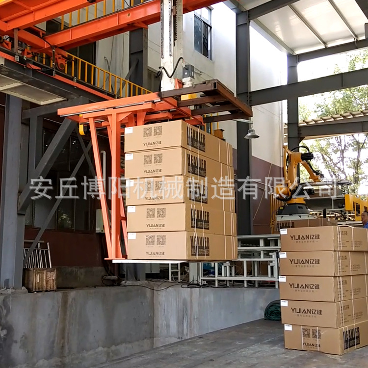 聚丙烯颗粒装车码垛机  25kgPP颗粒智能装车机码  全自动装车码垛
