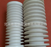 氧化铝瓷轮氧化铝陶瓷结构件螺纹喷嘴陶瓷可加工