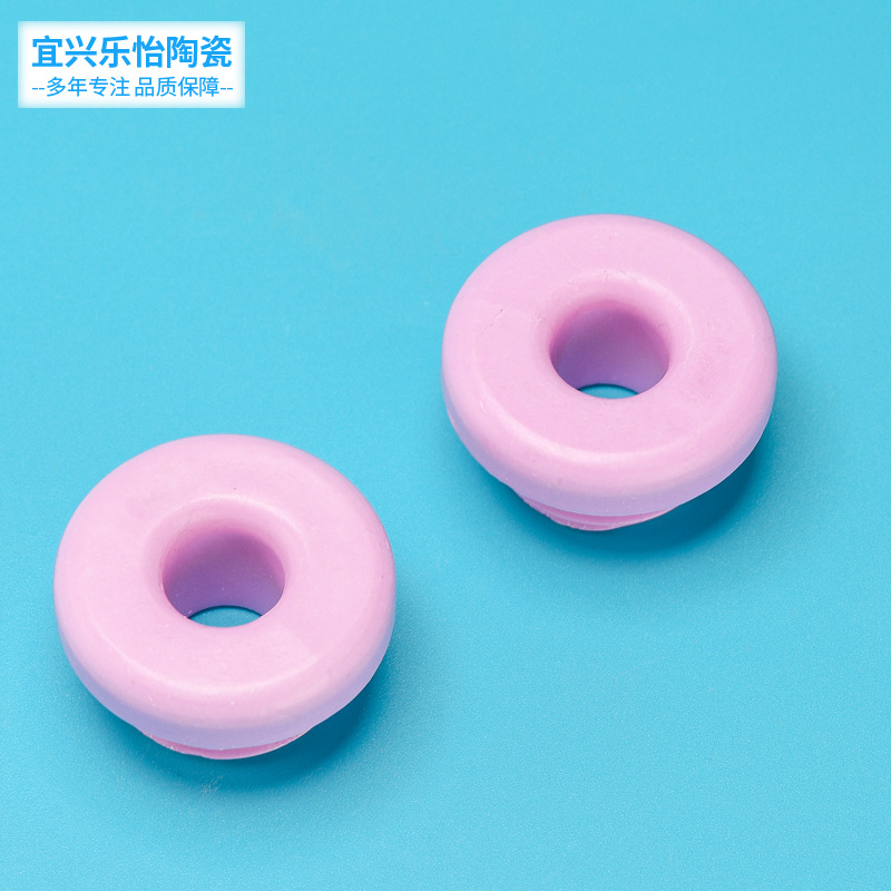 定制特种耐磨精密氧化铝陶瓷管 批发纺织螺纹瓷眼绝缘9599陶瓷件