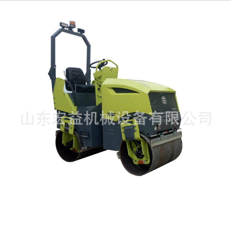 小型座驾式压路机生产厂家 自行式压路机 双驱双震方向盘式压路机