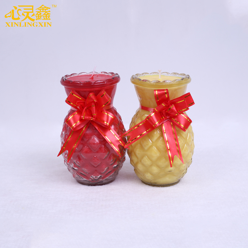 心灵鑫酥油灯5天旺来 酥油蜡烛 菠萝状无烟蜡烛