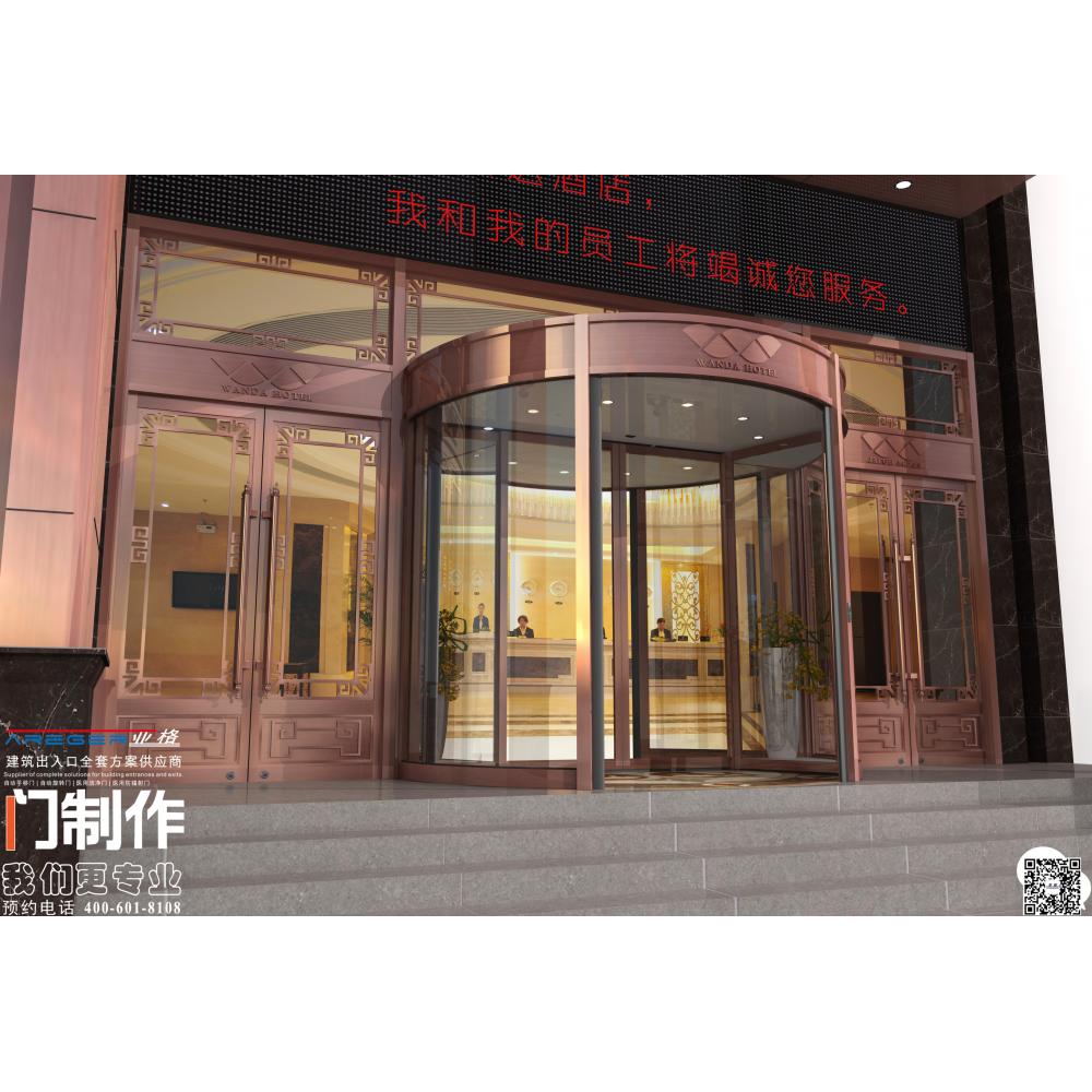 陕西颜色可选木箱包装自动门生产 旋转门设计