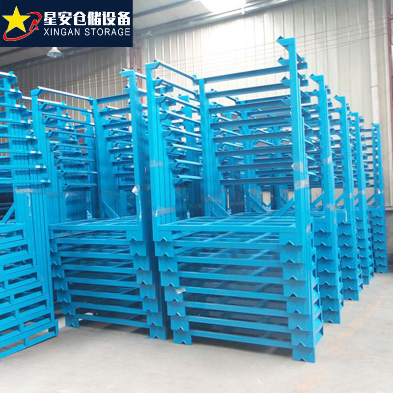 厂家定制仓库堆垛架 重型货架巧固架 折叠式仓储布料架冷库存放架