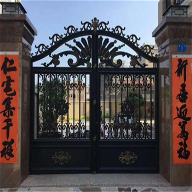 定制铝艺大门价格_电动铝合金大门批发