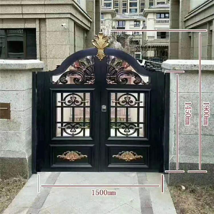定制铝艺大门 电动悬浮折叠大门批发
