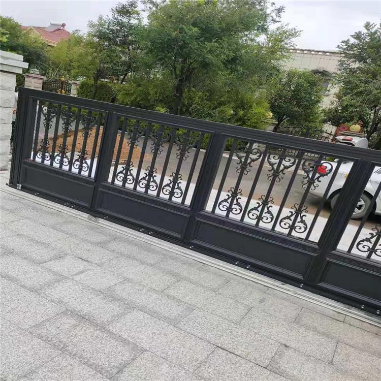 厂家直销铝艺大门价格_豪华铝艺大门批发