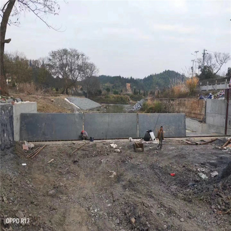 莱芜拱坝水利自控翻板闸门 底横轴驱动翻板闸门 厂家供应【瑞鑫水