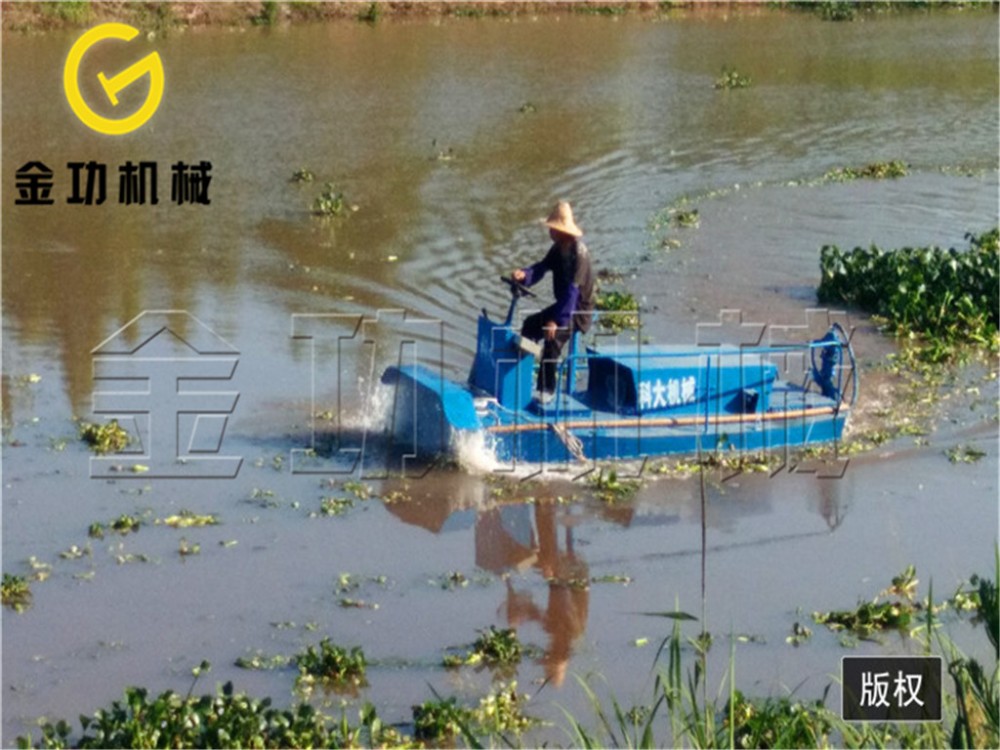 河南水漂垃圾打捞船 半自动清漂船定制