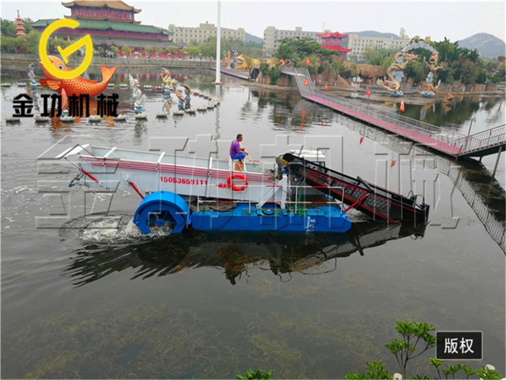 景区水面小型保洁船 多功能水上保洁船