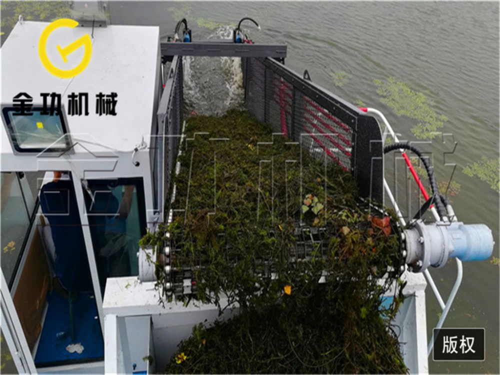 水面清洁保洁船厂家 山东建鼎机械化清漂船