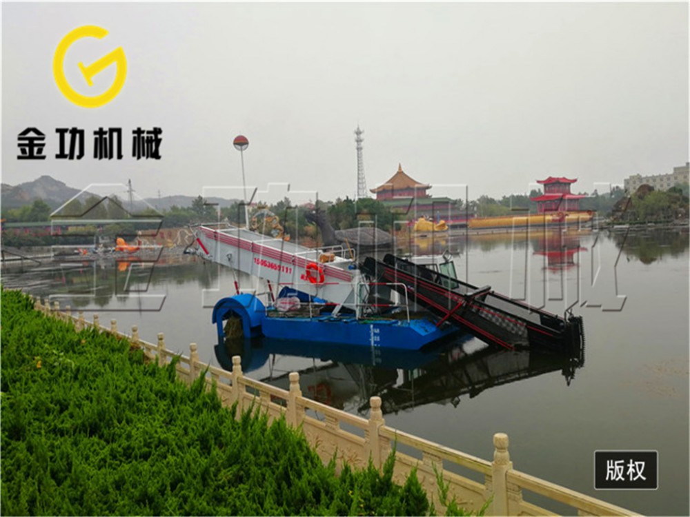 保洁船货源 浅滩水草收割船 机械割草 水草处理