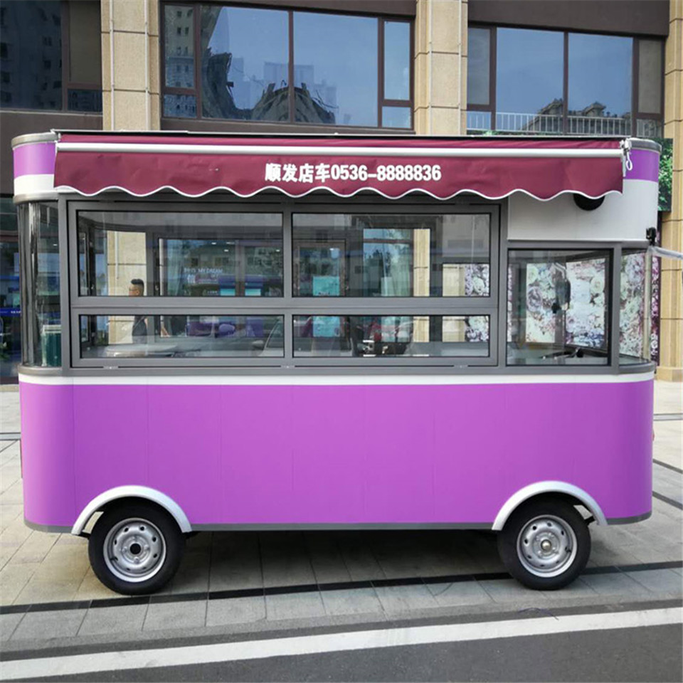 景区户外移动小吃车 厂家直销 多功能餐车 电动小吃车 摆摊美食车