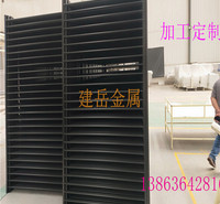 现货供应蓝白黑棕色三横-小区围栏-铝合金护栏黄红铝艺大门厂家