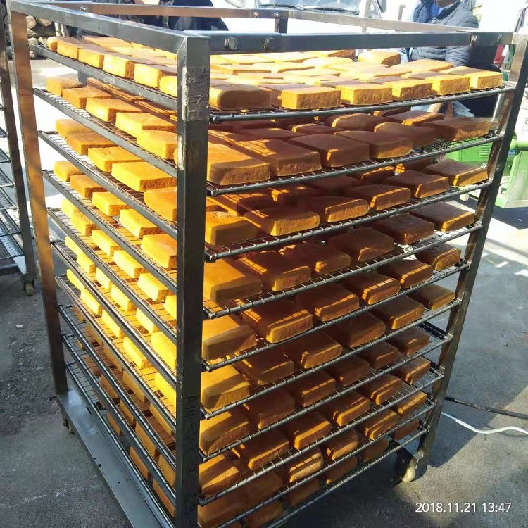 厂家供应烟熏豆腐干烘烤炉   湖南豆干熏炉价格  诸城华杰烟熏炉制造商